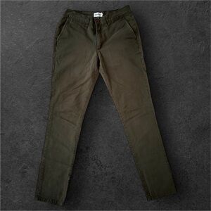 Taylor Stitch Men's Olive Green Chinos